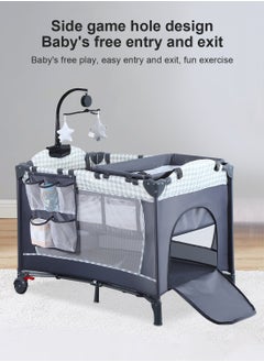 MaBaby Portable Baby Nursery Center Baby Playard, Foldable Baby Crib with Changing Table  - Image 5