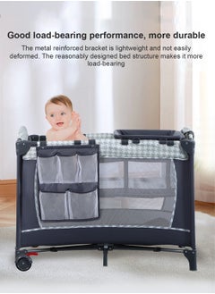 MaBaby Portable Baby Nursery Center Baby Playard, Foldable Baby Crib with Changing Table  - Image 4