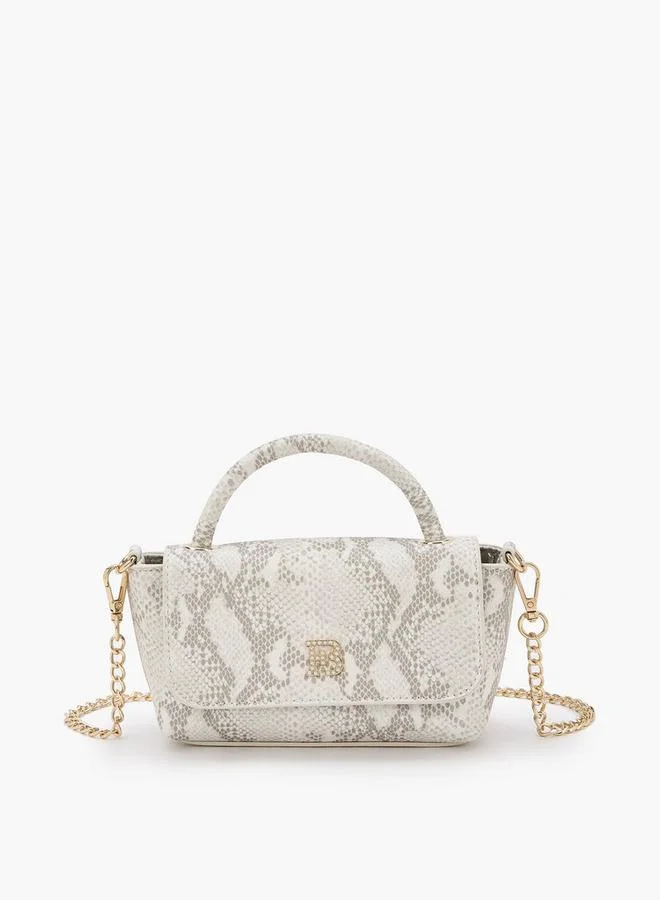 FLORA BELLA SNAKE PU BAG WITH DETACHABLE SHOULDER STRAP Ramadan Collection