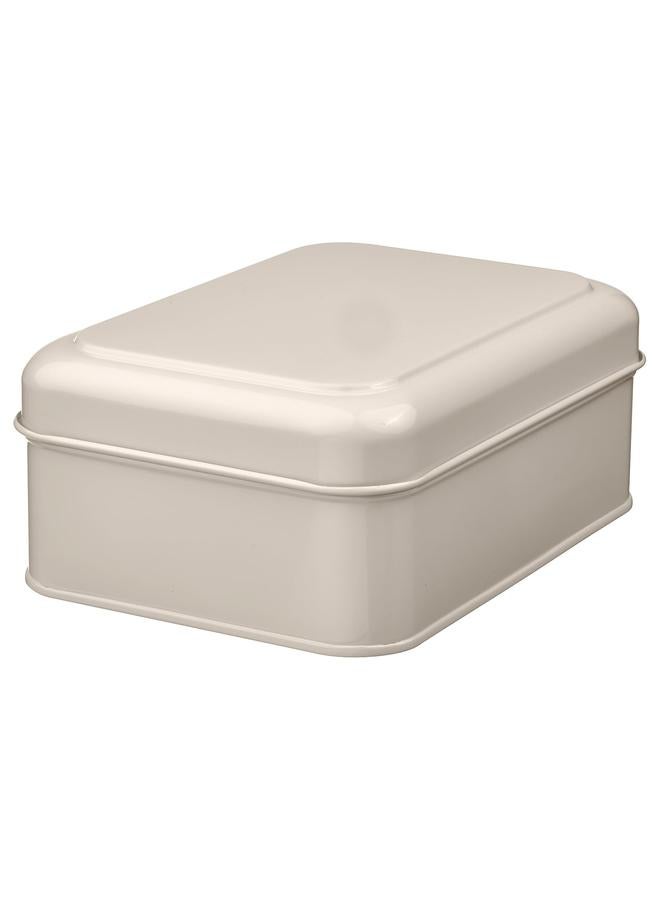 erorex Storage Box With Lid, Light Beige, 22X16X8 Cm - Image 1