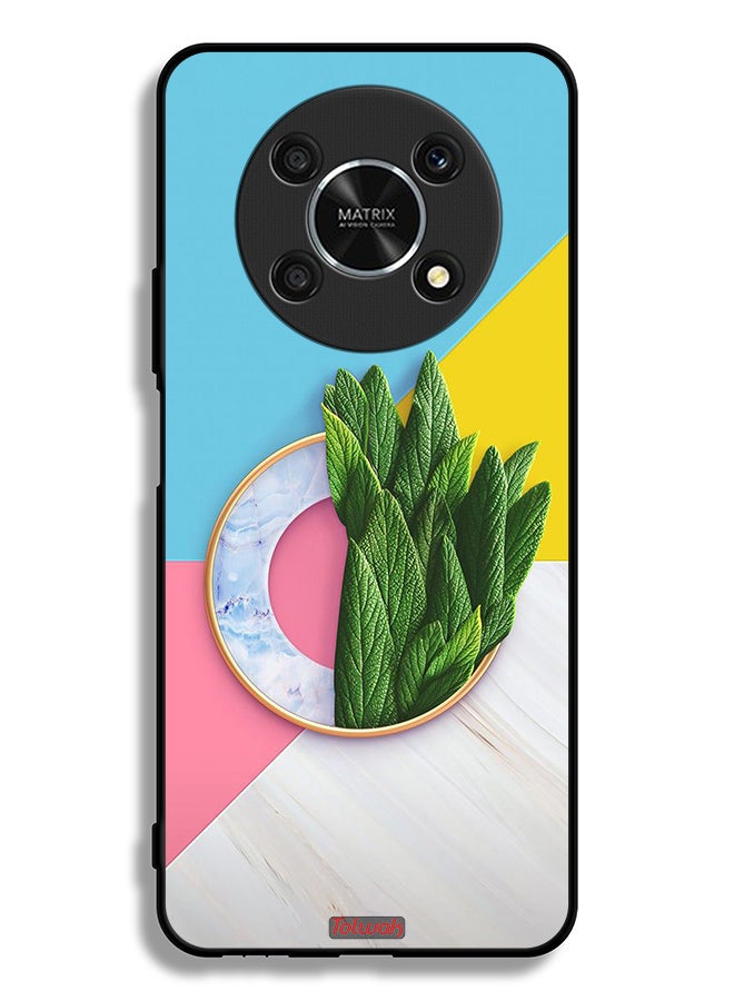 Tolwak Honor X9 5G Protective Case Cover Leaves Abstract Pattern - Image 2