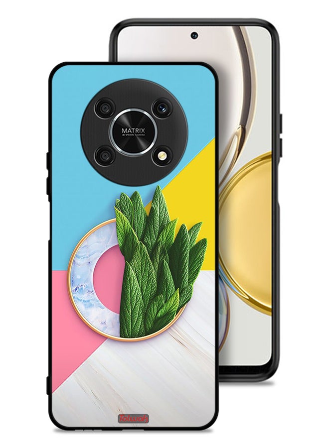 Tolwak Honor X9 5G Protective Case Cover Leaves Abstract Pattern - Image 1