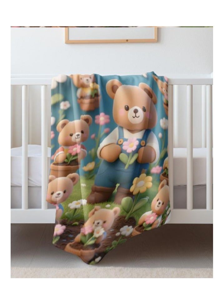 general Children's or student cartoon flannel thin blanket (warm and comfortable, suitable for sleep, games) 100cm*150cm - Image 4