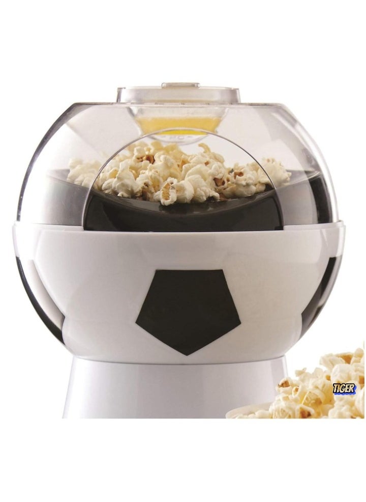 TIGER Popcorn Machine 1200W – Electric Hot Air Popcorn Maker, Ready in 2 Minutes, Oil-Free & Grease-Free, Easy to Clean, Football Edition Design – Perfect for Game Day, Parties & Family Fun  - Image 2