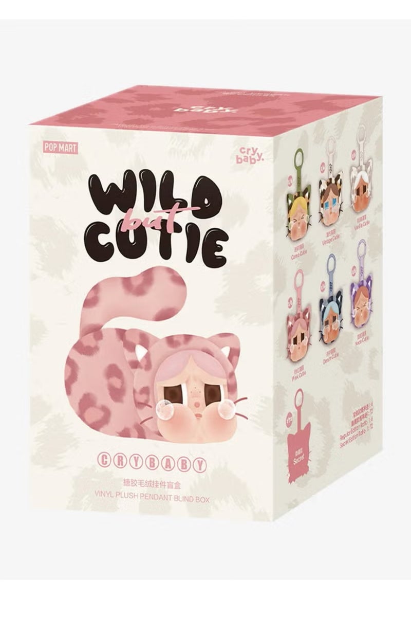 كراي بيبيز صندوق أعمى فردي من سلسلة Pop Mart CRYBABY Wild But Cutie المصنوعة من الفينيل، قطعة واحدة. - Image 1