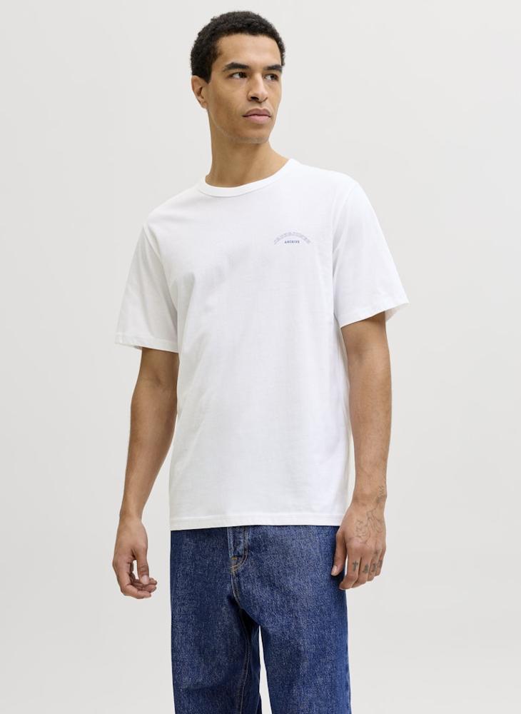 JACK & JONES Logo Crew Neck Regular Fit T-shirt - Image 1