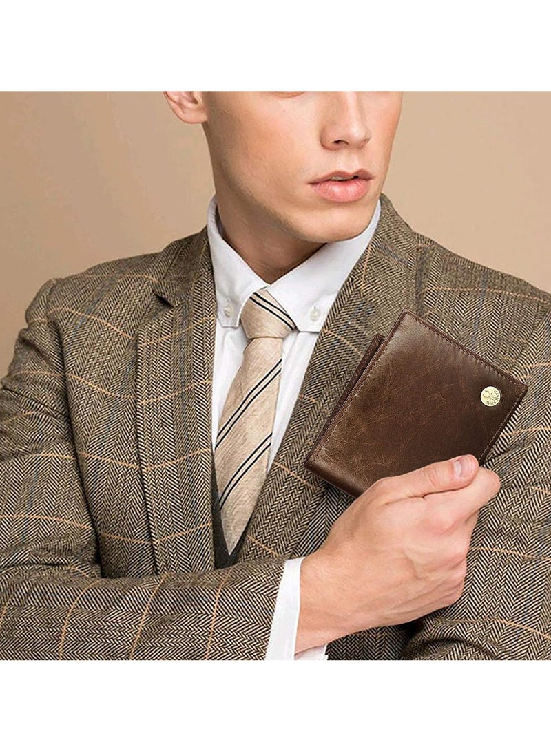 WildHorn Brown Leather Wallet for Men I Ultra Strong Stitching I 6 Card Slots I 2 Currency & 2 Secret Compartments I 1 Coin Pocket - Image 2