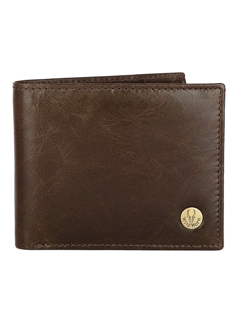 WildHorn Brown Leather Wallet for Men I Ultra Strong Stitching I 6 Card Slots I 2 Currency & 2 Secret Compartments I 1 Coin Pocket - Image 4