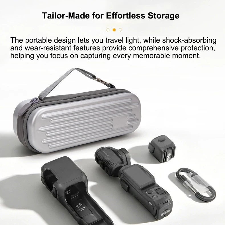 For Insta360 Luna Ultra Hard Case Waterproof Shockproof Lightweight Travel Storage Bag with Carry Strap and Mesh Pocket - Image 1