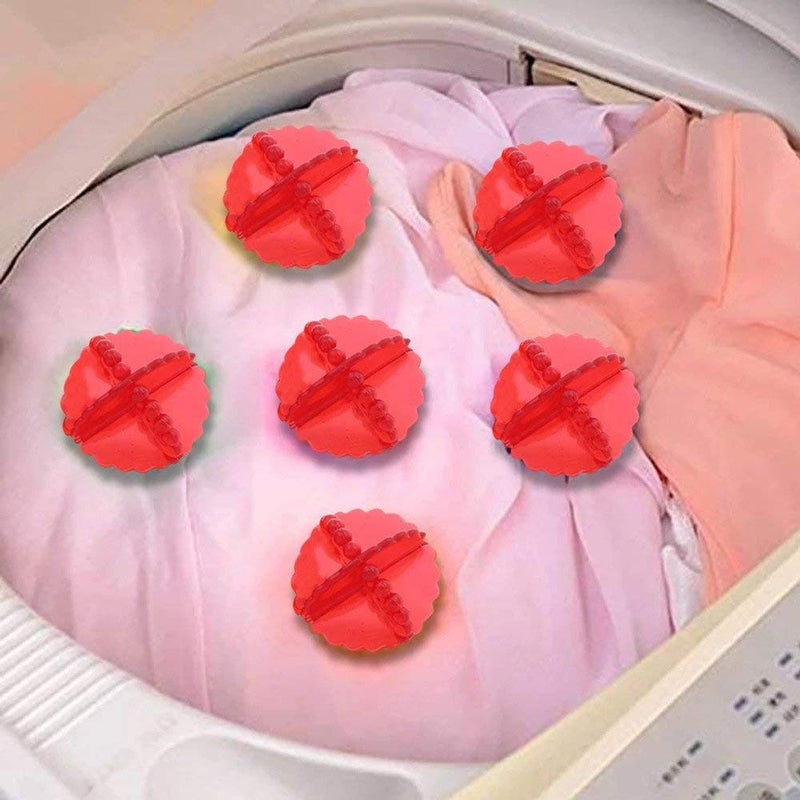 KhuHap Washing machine floating filter lint mesh bag Net Pouch for Hair lint dirt fur catcher remover 2 Pcs with silicone washing ball 6 pc Reusable Laundry tool cloth washer Multicolor Pack of 8 - Image 5