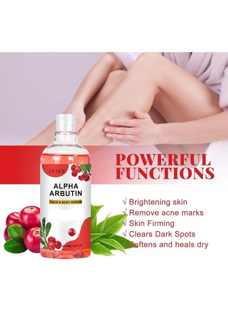OUHOE Alpha Arbutin Serum for Face & Body,Pigmentation & Dark Spot Serum Lightweight,160ml - Image 2