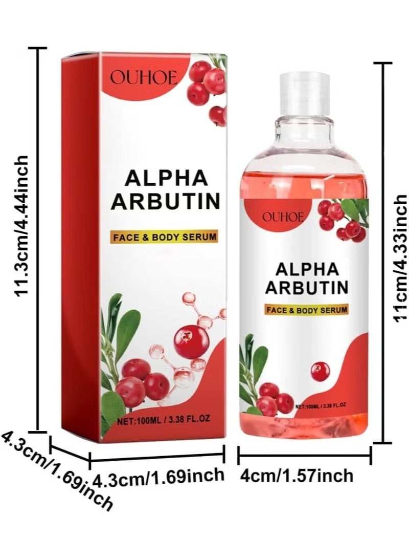OUHOE Alpha Arbutin Serum for Face & Body,Pigmentation & Dark Spot Serum Lightweight,160ml - Image 5