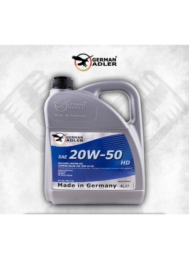 German Adler CATALYST SYSTEM CLEANER & German Adler SAE 20W-50 HD 4 LitersBundle - Image 3