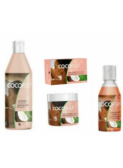 Dream Cosmetics Cocopulp clarifiante lightening creme Lotion Oil Soap Complete Set  - Image 2