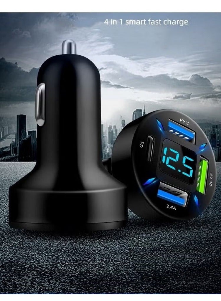 4 In 1 USB Car Charger QC3.0 PD20W - Image 3