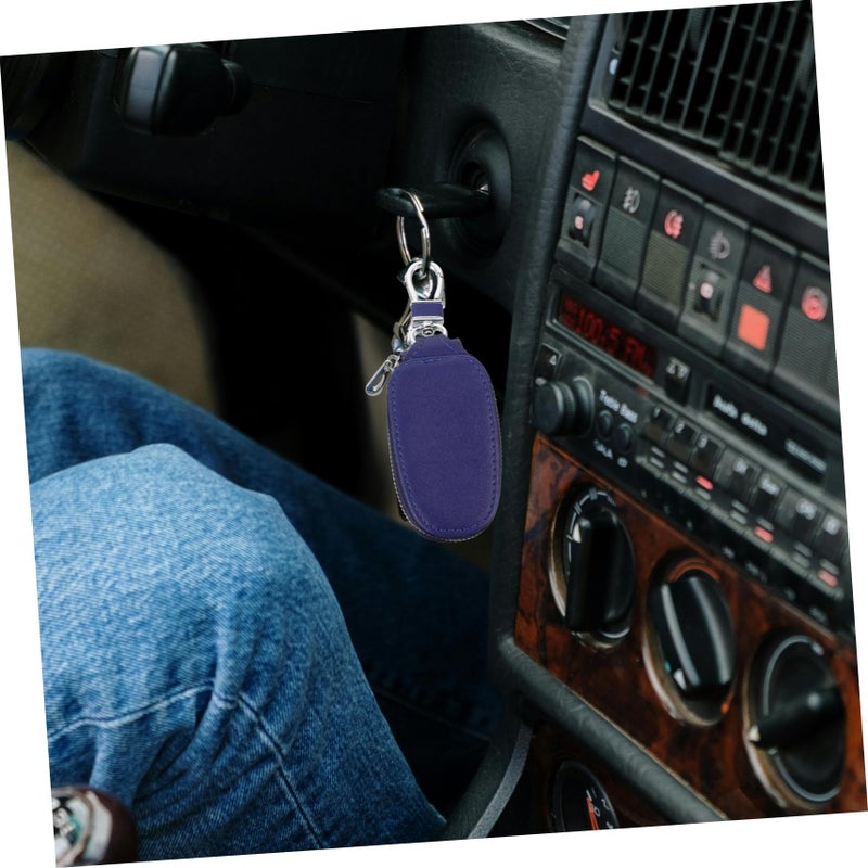 5 Pieces PU Leather Key Holder Case Splashproof Multi Functional For Men Women - Image 3