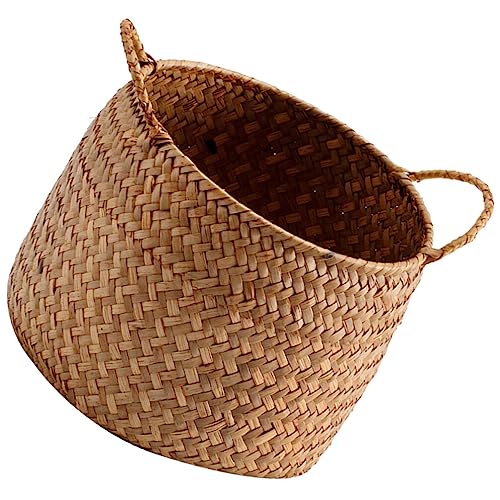 OSALADI Box Rustic Touch Basket for Storage Desktop Flower Arrangement Basket Storage Grocery Woven Seagrass Organizer s for Shelves Woven s for Storage - Image 1