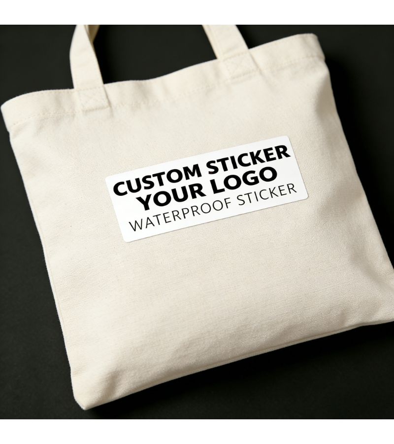 Custom Rectangular Stickers 1.18x1.97 Inch 100 Pieces Waterproof Self Adhesive Labels - Image 4