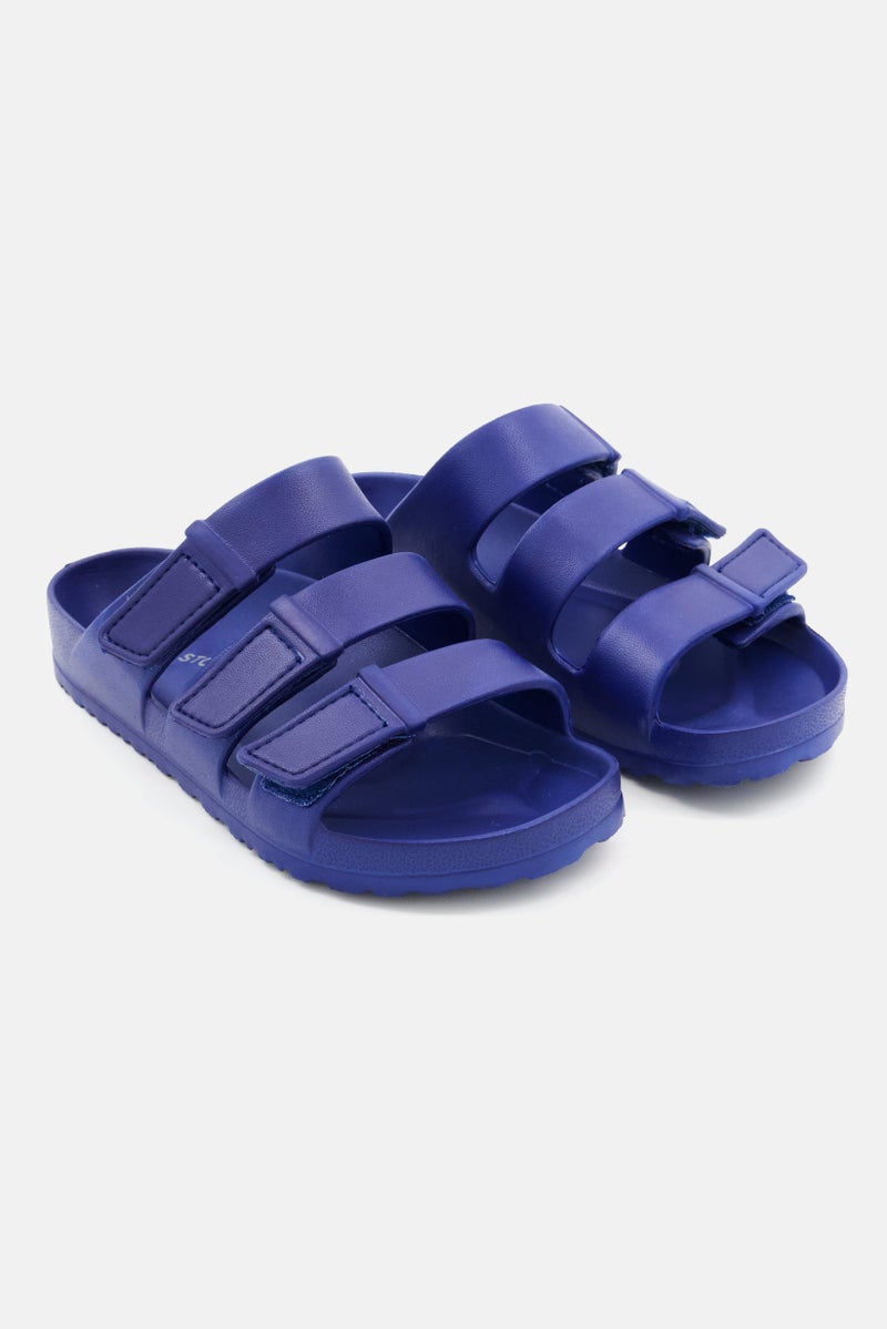 Sun Stone Kids Boy Slip On Slipper, Navy - Image 1