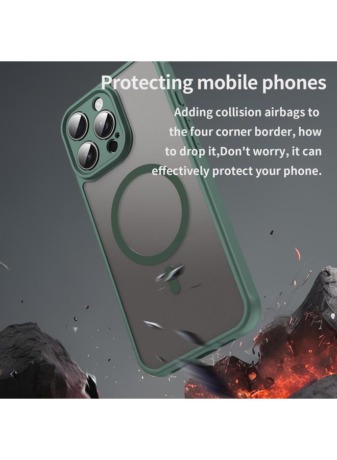 Zaboon Case For iPhone 13 Fan Dun Series TPU Hybrid PC Frosted Magsafe Phone Case - Image 4