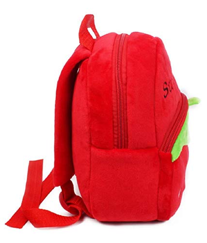 blue tree Cute Kids Backpack Toddler Bag Plush Animal Cartoon Mini Travel Bag for Baby Girl Boy 1-6 Years, Ideal for Gifting for Kids (Red-Strawberry) - Image 3