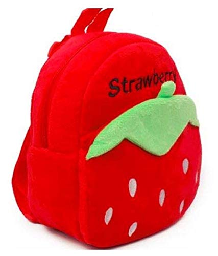 blue tree Cute Kids Backpack Toddler Bag Plush Animal Cartoon Mini Travel Bag for Baby Girl Boy 1-6 Years, Ideal for Gifting for Kids (Red-Strawberry) - Image 2