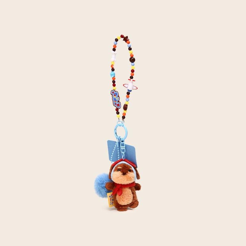 Pawpeds Dachshund Ace Pilot Plush Phone Strap Keychain - Image 1