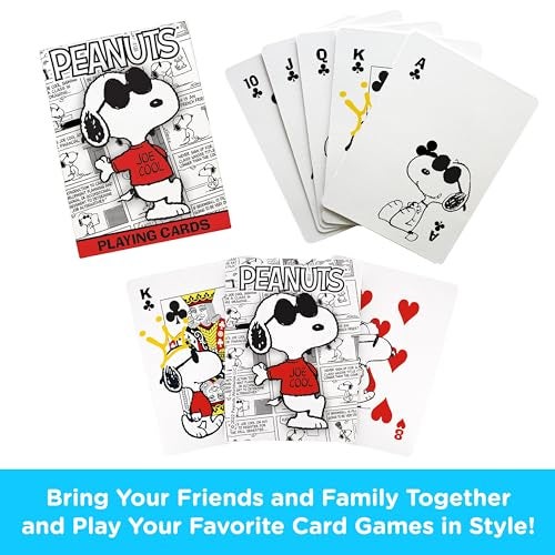 Aquarius Peanuts Joe Cool Playing Cards Joe Cool Themed Deck of Cards for Your Favorite Card Games Officially Licensed Peanuts Merchandise Collectibles - Image 5