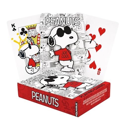 Aquarius Peanuts Joe Cool Playing Cards Joe Cool Themed Deck of Cards for Your Favorite Card Games Officially Licensed Peanuts Merchandise Collectibles - Image 1