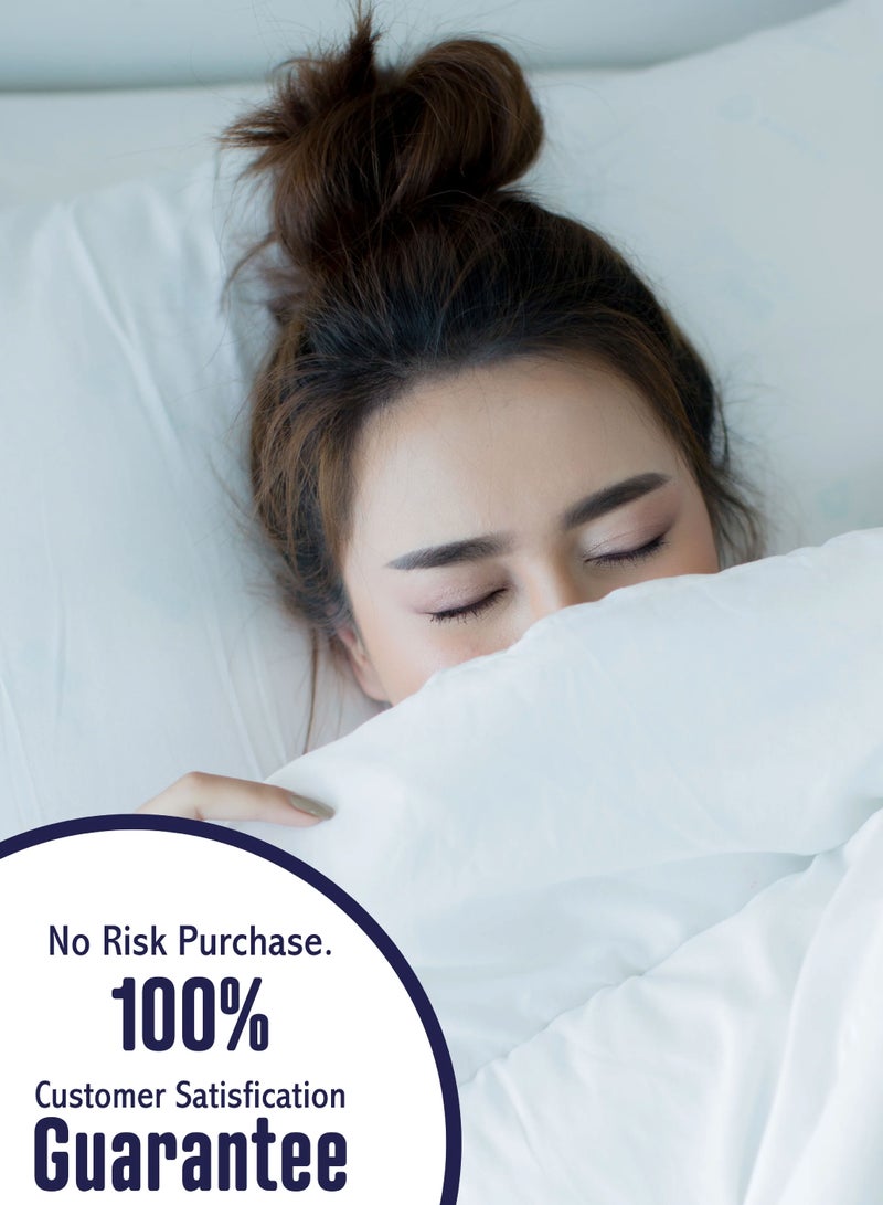 DrSleeep Duvet Cover + 2 pillow case 100% Viscose Derived from Bamboo Super King Navy Blue - Image 5