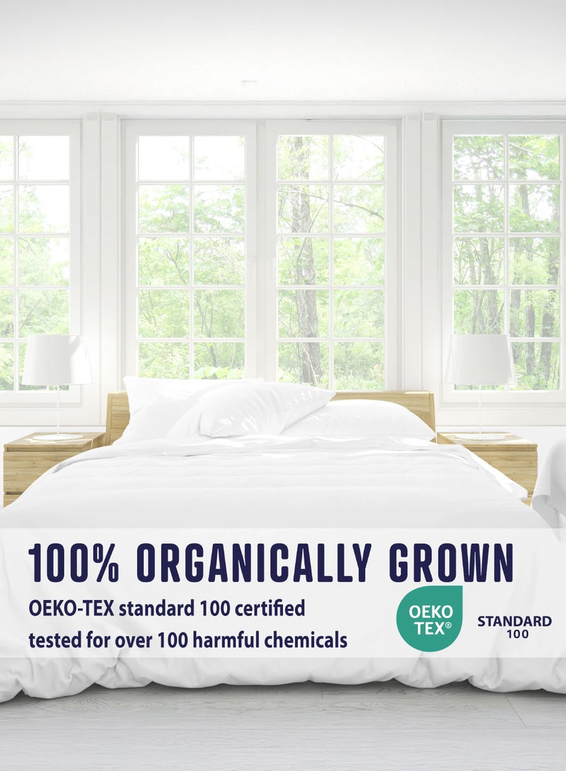 DrSleeep Duvet Cover + 2 pillow case 100% Viscose Derived from Bamboo Super King Navy Blue - Image 4