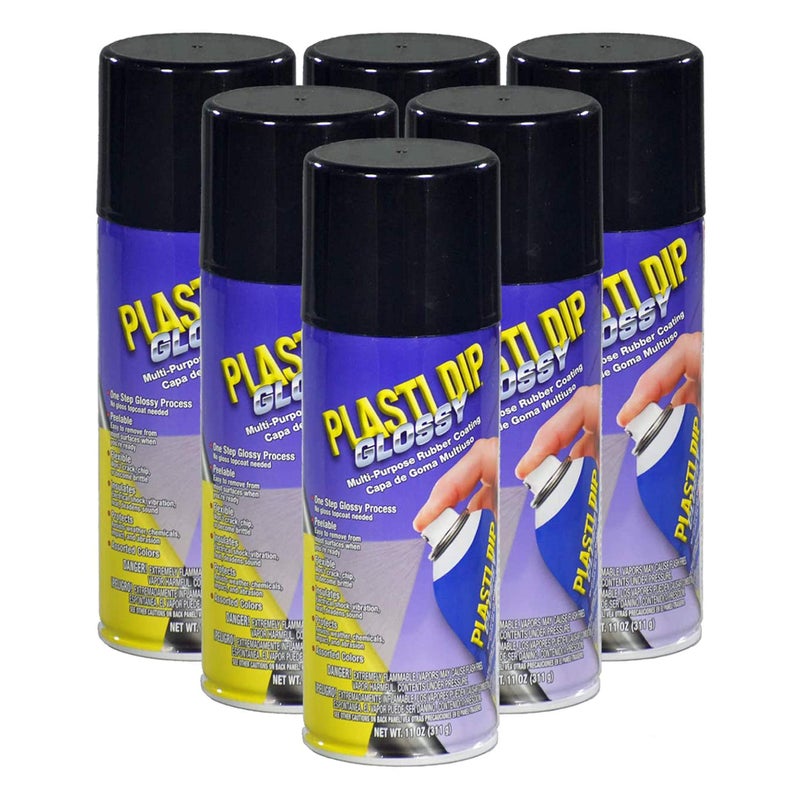 Plasti Dip Glossy Black 11oz 6 Pack - Image 4