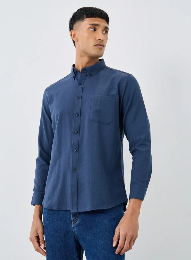 Styli Styli Regular Fit Buttoned Long Sleeve Shirt