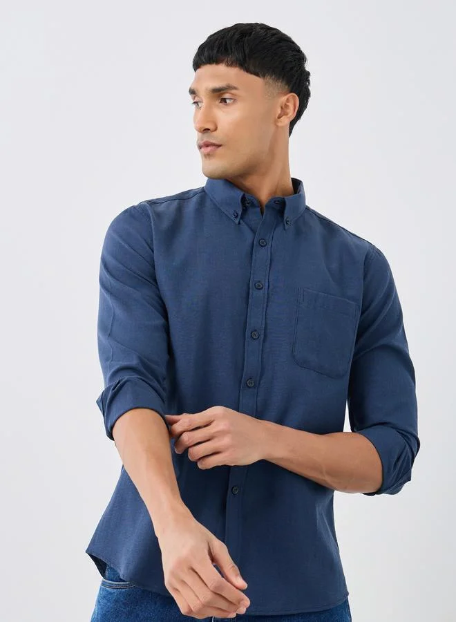 Styli Styli Regular Fit Buttoned Long Sleeve Shirt