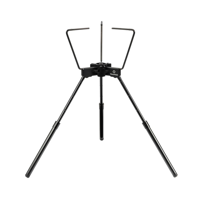 Thous Winds Camping Stove Stand Backpacking Campfire Tripod with Upper Support 102142 Inch Height Adjustment - Image 2