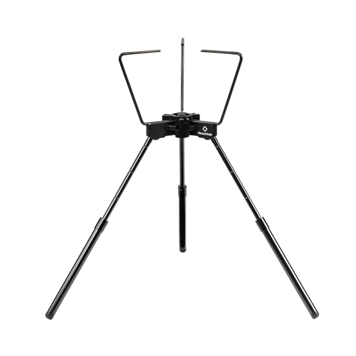 Thous Winds Camping Stove Stand Backpacking Campfire Tripod with Upper Support 102142 Inch Height Adjustment - Image 1