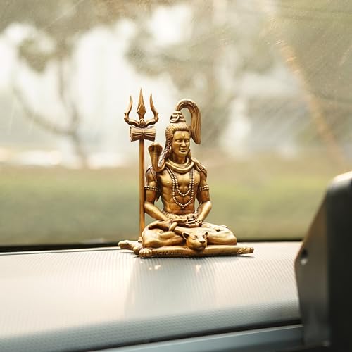 Artarium Shiva Murti Meditating Shivji Bholenath Mahadev Statue Lord Shiv Murti Shiv Padmasana Sitting Idol for Car Dashboard Gift for Diwali Maha Shivratri Housewarming (Meditating Shiva 4 Inch) - Image 5