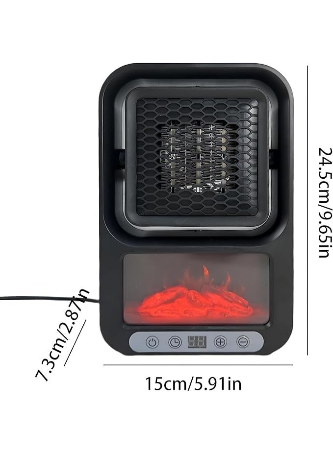 Space-Saving Heater—600W Fast-Working Compact Portable Heating Fan, Lightweight Indoor Heating Equipment, Adjustable Options to Direct Warm Air Effectively - Image 2