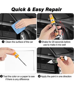 Generic 4 Pack Car Scratch Repair Kit - 2 in 1 Touch Up Paint Pen for Deep & Minor Scratches, Easy Car Scratch Remover, Black Paint for Cars  - Image 3