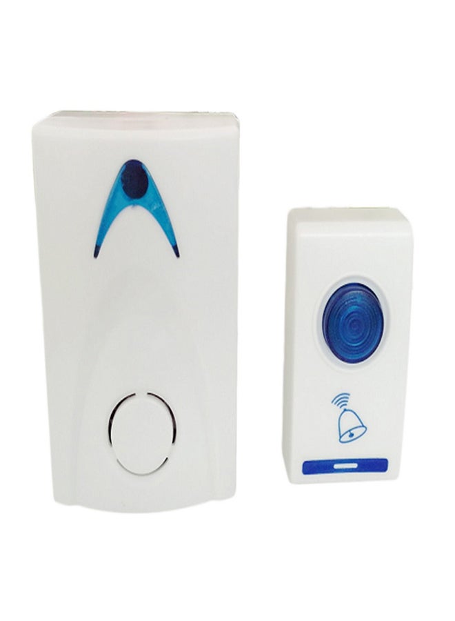 LED Wireless Chime Door Bell With Remote Control White/Blue - Image 1