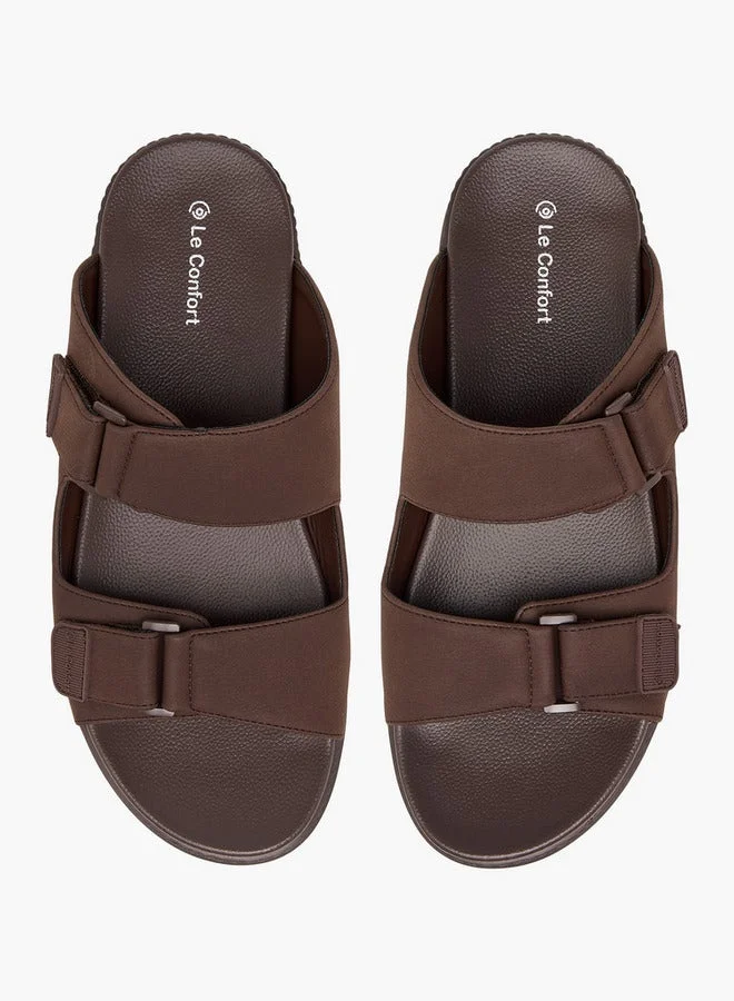 Le Confort Men Textured Slip-On Comfort Sandals