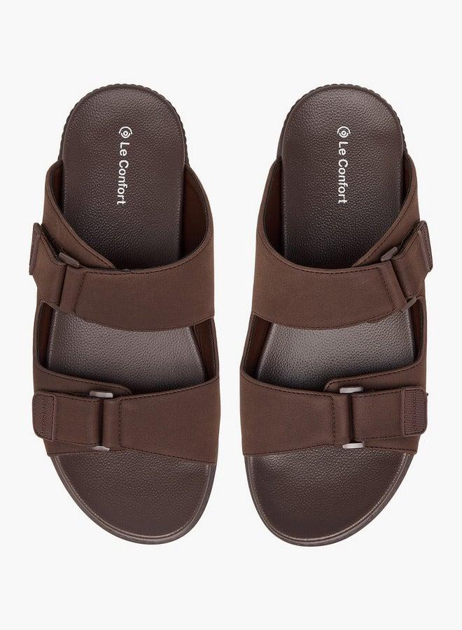 Le Confort Men Textured Slip-On Comfort Sandals - Image 3