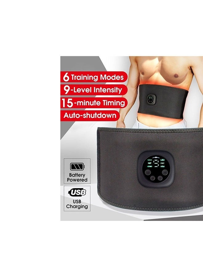 Bukela Ab Stimulator Muscle Toner, Abs Stimulator Abdominal Massage Belt with Heating for Lose Belly Fat & Cellulite Melting & Stomach Smooth & Firming, Lower Back Massager for Pain Relief Women Men Gifts - Image 2