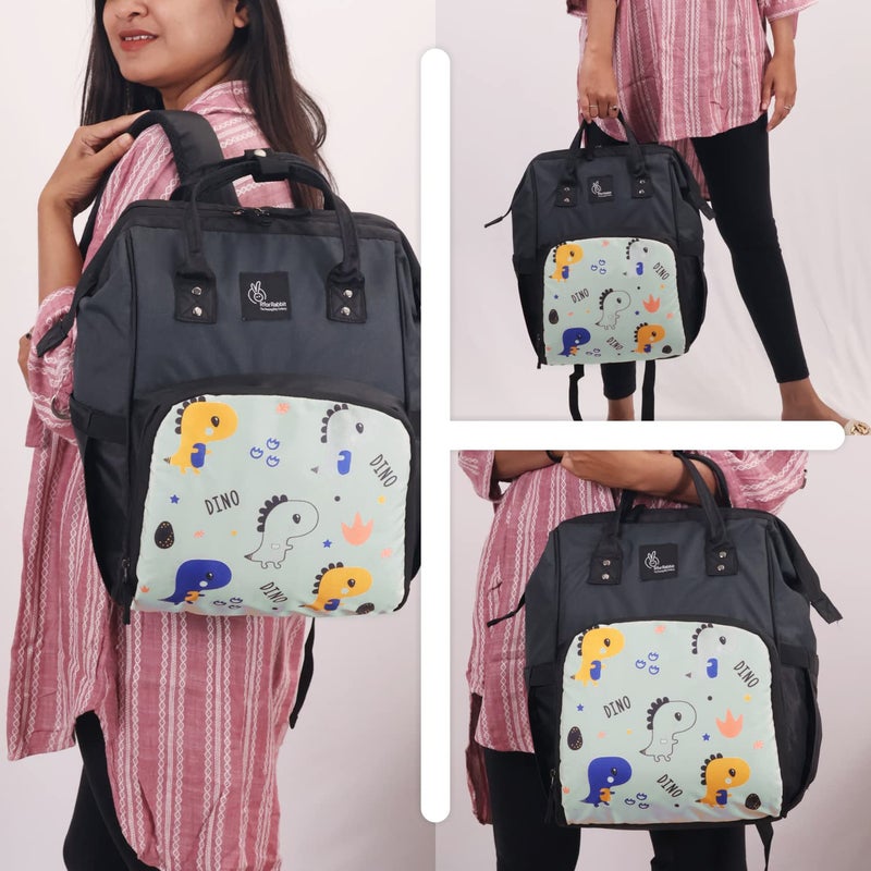 R for Rabbit Caramello Dino Diaper Bag - Image 5