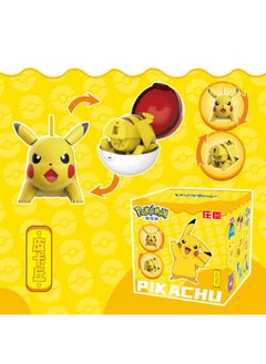 Authentic Pet Pokemon Pikachu Magic Beast Figurine Handheld Toy Transformation 1st Generation Version-Color:pokemon 1st Generation Deformed E-commerce Package Pikachu (lying Down) ZC8984