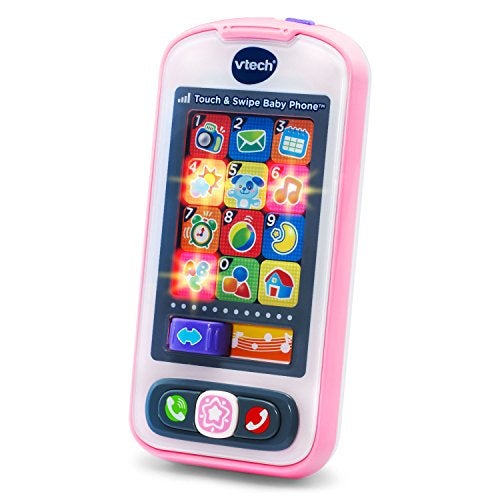 vtech هاتف الأطفال من VTech باللمس والسحب، وردي - Image 1