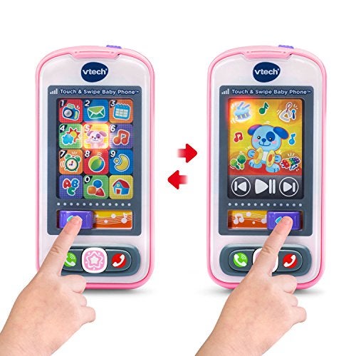 vtech هاتف الأطفال من VTech باللمس والسحب، وردي - Image 4