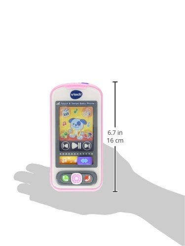vtech هاتف الأطفال من VTech باللمس والسحب، وردي - Image 3