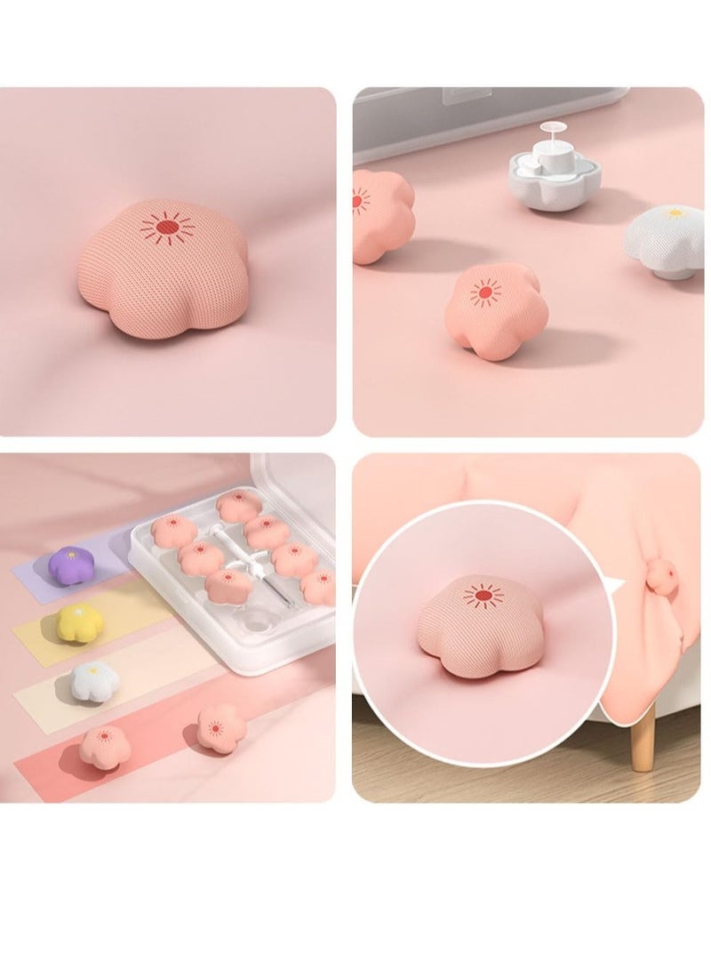 SOLARAE 16 Pcs Duvet Clips, Botton Duvet Fixing Holder, Non-Slip Blanket Buckles Quilt Holder, Suitable for Bed Sheet Clothes Pegs (Multi Colors) - Image 5