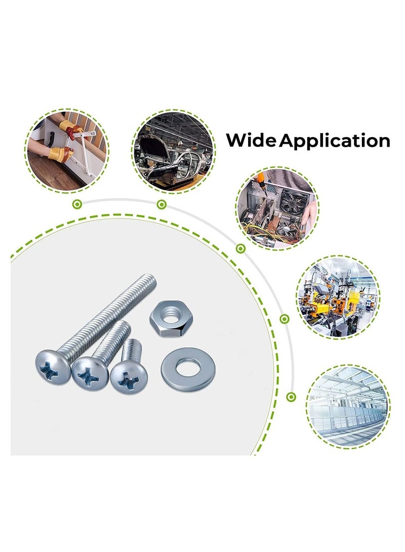 RACO Machine Screws/Bolts Stainless Steel Round Head Phillips Screws Muliti Purpose Use (100, 6x30mm) - Image 3